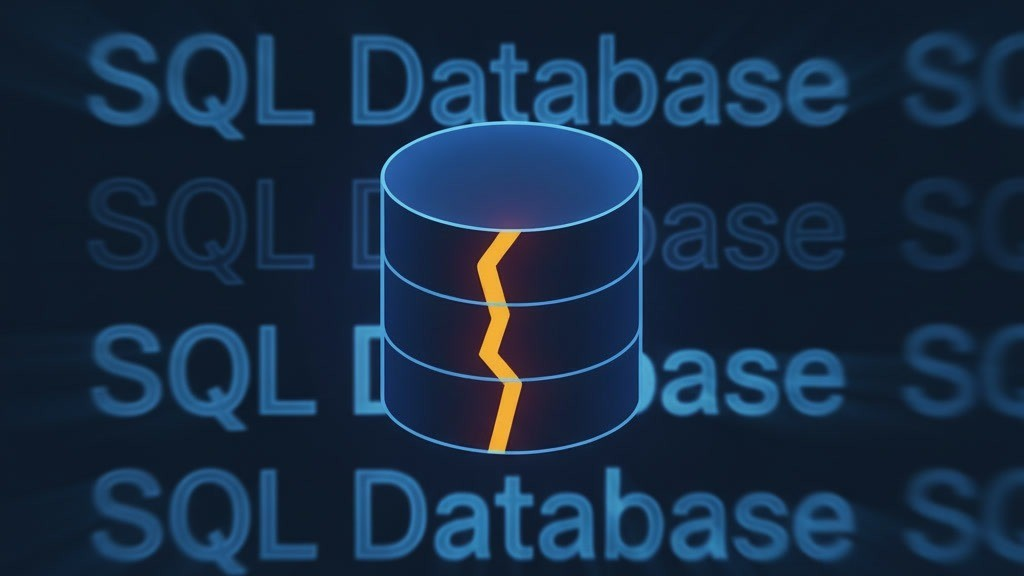 Сломанная SQL база данных